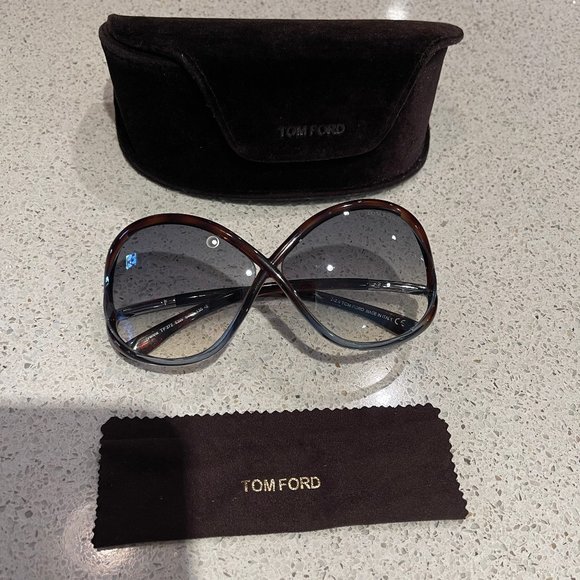 Tom Ford TF 372 Ivanna Havana Brown oversize  Sunglasses main image 15
